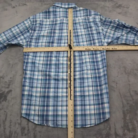 Johnnie- O Shirt Mens S Check Hangin Out Long Sleeve Button Up Surfing - Picture 2 of 16